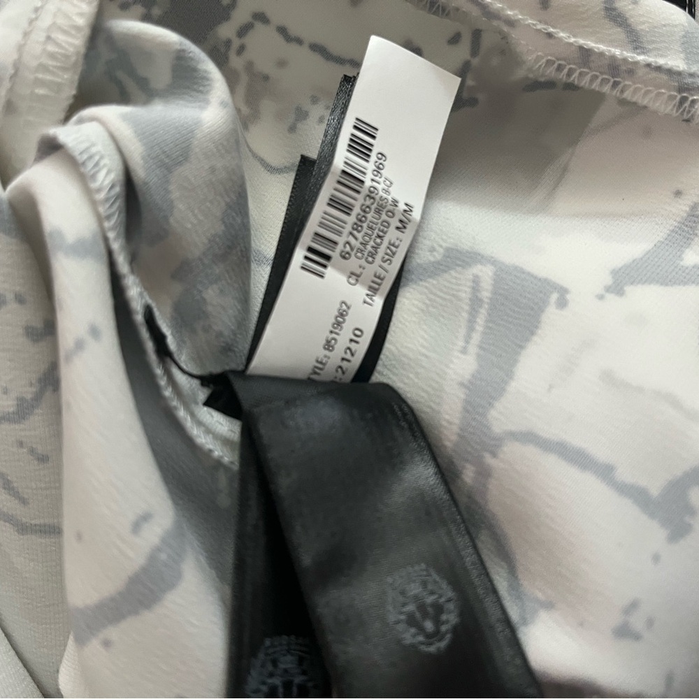 [M]RUDSAK Monochrome Black White Crackle Abstract Pattern Midi Shift Dress - Picture 7 of 9